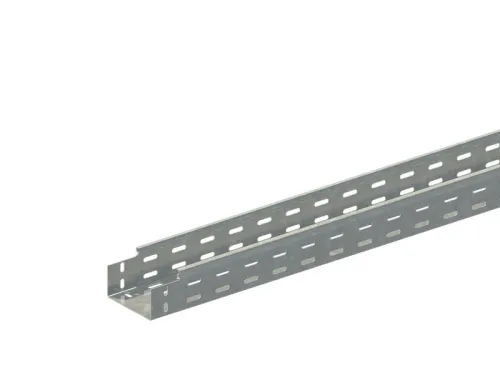 Лоток прямой замковый перфорированный 100х65 L2000 сталь 0.7мм ЛМс-ПЗМ цУТ2.5 СОЭМИ Н0122151412
