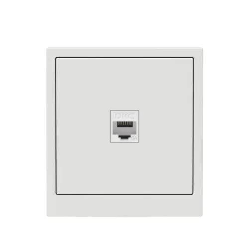 Розетка компьютерная 1-м KANT RJ45 кат.6A без шторки бел. песок DKC 7010673 фото 6