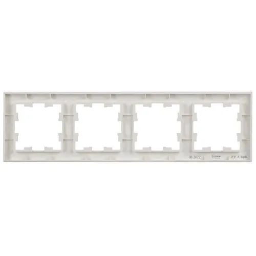 Рамка 4-м BRITE РУ-4-БрБ бел. IEK BR-M42-K01 фото 4