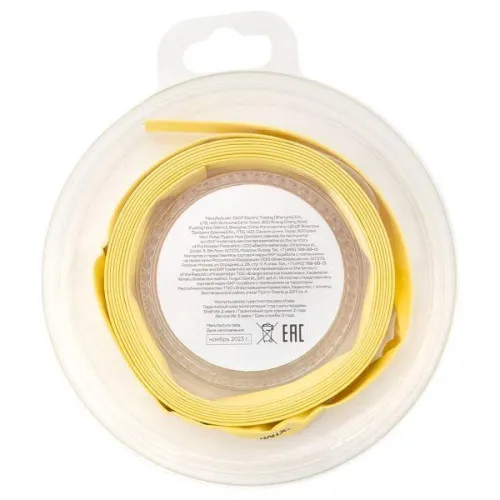 Трубка термоусадочная ТУТ нг 8/4 желт. ролик 2 м EKF tut-8-y-b фото 3