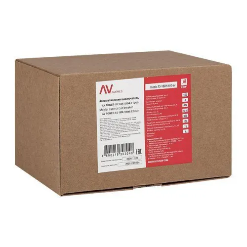 Выключатель автоматический 3п 160А 50кА AV POWER-1/3 ETU6.0 AVERES EKF mccb-13-160-6.0-av фото 6