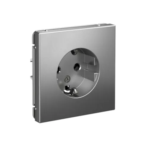 Розетка ArtGallery 16А с заземл. механизм сталь SE GAL000943 фото 2