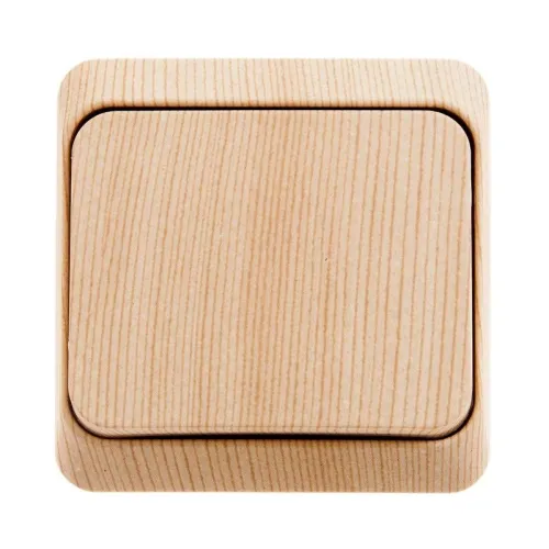 Переключатель проходной 1-кл. ОП Этюд 10А IP20 сосна SE BA10-004D фото 3