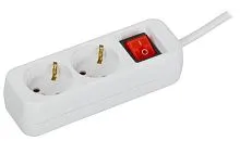 Удлинитель 2х3м 10А У02К ПВС 3х1 бел. UMA IEK UM-YP10-10-02-03-ZK-K01