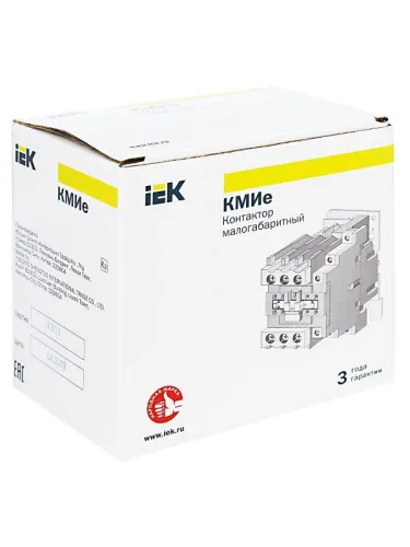 Контактор КМИе-46512 65А 230В/АС3 1НО 1НЗ GENERICA KKME41-065-230-11 фото 3