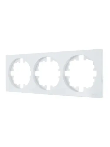 Рамка 3-м OSEN горизонт. квадрат бел. LEZARD 743-0200-148 фото 2