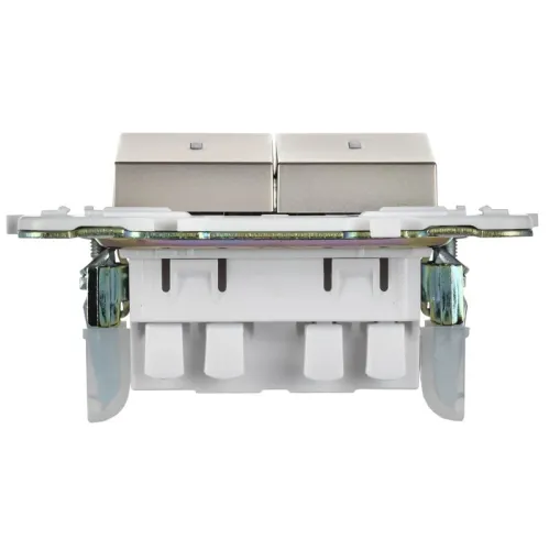 Выключатель проходной 2-кл. SKANDY 10А SK-V10Sh с индикацией шампань IEK SK-V22-1-10-K37 фото 4