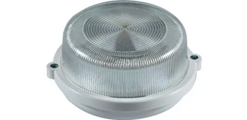 Светильник НПП 03-100-010.2 Луна 10 ЖКХ накладной с решеткой пластик. Владасвет 10698