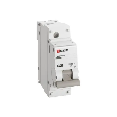 Выключатель автоматический модульный 1п C 40А 10кА ВА 47-100M без теплового расцеп. PROxima EKF mcb47100m-1-40C-pro фото 3
