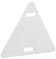 Бирка кабельная маркировочная У-136 55х55х55мм (треугольник) IEK UZMA-BIK-Y136-T