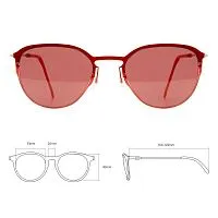 Очки солнцезащитные модель 21 титан с красн. линзами красн. DKC TCSNUE51010005