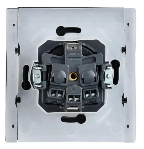 Розетка СП FORTE&PIANO 16А IP44 FP121 с заземл. защ. шторки с крышкой винт. крепл. черн. IEK FP-R16-16-44-K02 фото 2