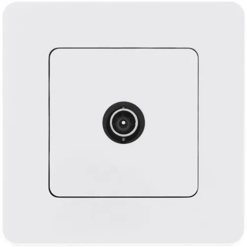 Розетка телевизионная оконечная TV Inspiria 10дБ 5-862мГц механизм бел. IEK 673870 фото 2