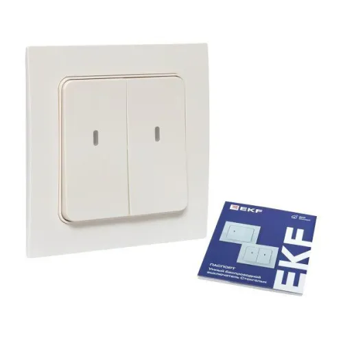 Выключатель 2-кл. Стокгольм Умный беспроводной бел. Zigbee Сonnect EKF RCV-ST2-WS-ZB фото 6
