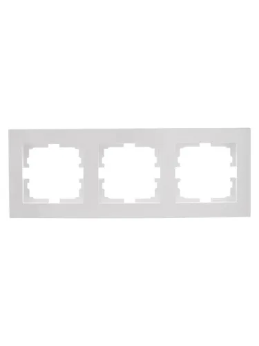 Рамка 3-м VESNA горизонт. бел. LEZARD 742-0200-148 фото 2