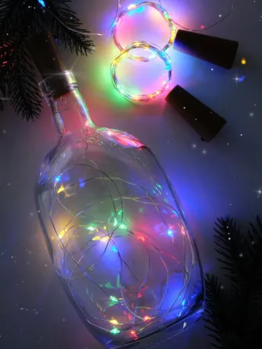 Гирлянда "Пробки" DC-G04-20MS2 20 RGB LED 3х(LR44/LR1154/AG13/G13) в компл. (уп.2шт) ФАZА 5059689 фото 3