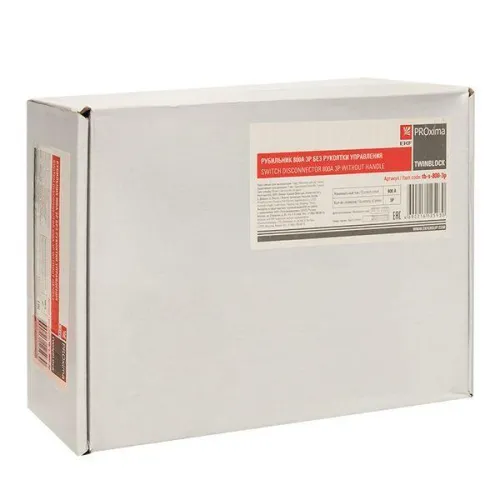 Рубильник 3п 800А без рукоятки управления TwinBlock PROxima EKF tb-s-800-3p фото 3