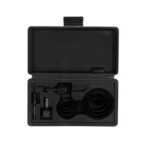 Набор коронок по дереву (19 22 28 32 38 44 54 64мм) 2 держателя с ключом Kranz KR-92-0251 фото 2