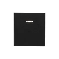 Выключатель 1-кл. СП STRONG MIELE 10А с подсветкой антрацит Kranz KR-78-0713-5