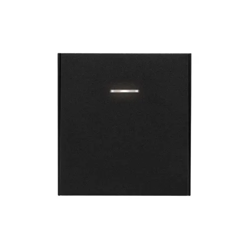 Выключатель 1-кл. СП STRONG MIELE 10А с подсветкой антрацит Kranz KR-78-0713-5