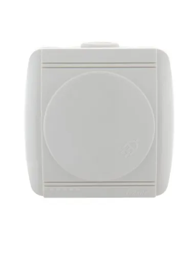 Розетка 1-м ОП Nata 16А IP20 с заземл. с защ. крышкой керамика бел. LEZARD 710-0200-123