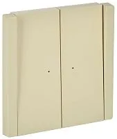 Выключатель проходной 2-кл. СП FORTE&PIANO 10А FP408 с индикацией ваниль IEK FP-V22-1-10-1-K10