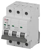 Выключатель автоматический 3п D 40А 4.5кА ВА47-63 PRO ЭРА Б0059481