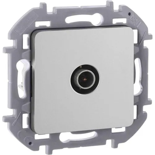 Розетка телевизионная TV Inspiria 2дБ 0-2400мГц с топологией "звезда" механизм алюм. IEK 673852