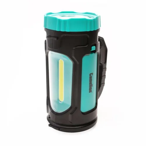 Фонарь аккумуляторный LED51527 3Вт 1LED+COB 4 режима Type C 3хLR03 пластик. черн./зел. Camelion 15130 фото 11