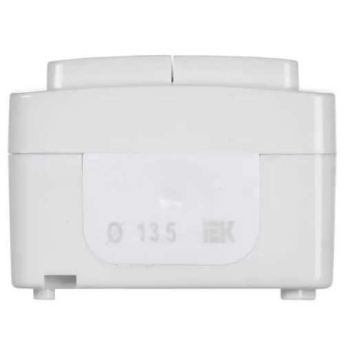 Выключатель 2-кл. ОП Гермес Plus 10А IP54 ВС20-2-0-ГПБ бел. IEK EVMP20-K01-10-54-EC фото 2