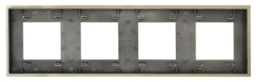 Рамка 4-м SKANDY SK-F34Sh металл шампань IEK SK-M42-M-K37 фото 3