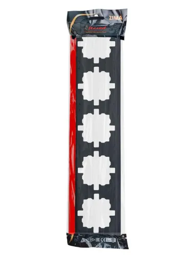 Рамка 5-м ZIMA горизонт. черн. бархат LEZARD 704-4200-150 фото 4