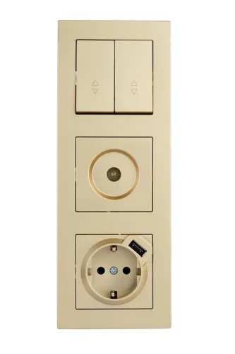 Рамка 3-м VESNA вертикал. без вставки зол. LEZARD 742-3600-153 фото 4