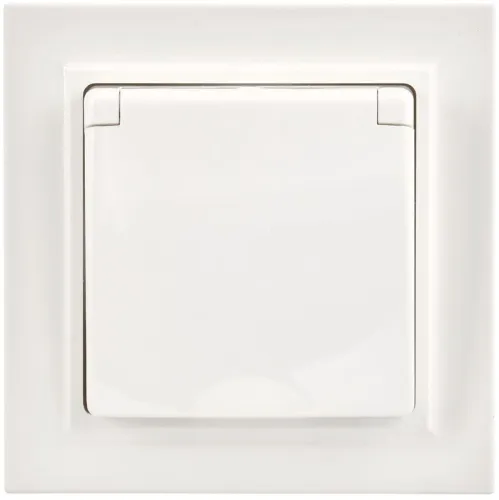 Розетка с крышкой Brite 16А IP44 РСбш10-3-44-БрБ механизм бел. в сб. IEK BR-R16-16-44-K01-F-PRO фото 6