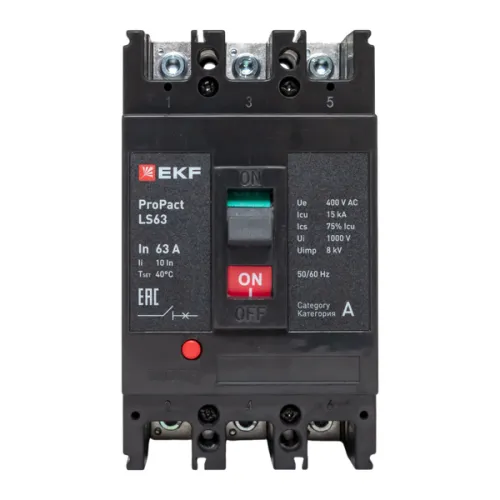 Выключатель автоматический 3п 63А 15кА LS63 ProPact EKF mccb-63-15-3-63-ls фото 5