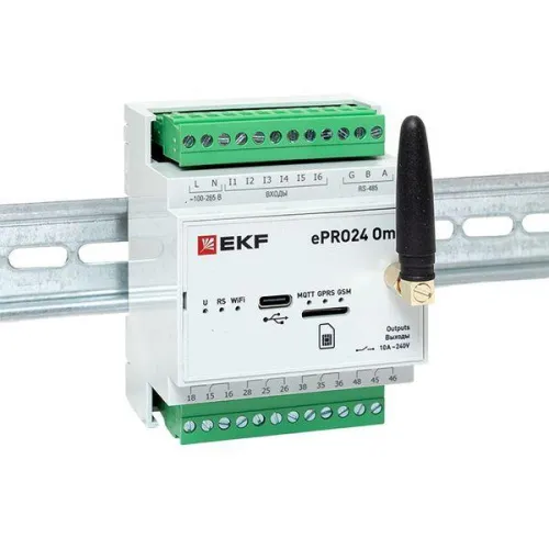 Контроллер удаленного управления 6вх./4вых. Wi-Fi GSM 230 В ePRO24 Omni EKF ePRO24-6-4-WG-OMNI фото 15