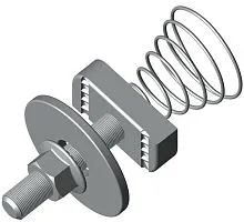 Комплект соединительный 10х60 для STRUT-профиля с конусной пружиной EKF ksst10x60