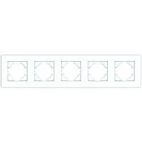 Рамка 5-м City бел. матов. GUSI С1115-041