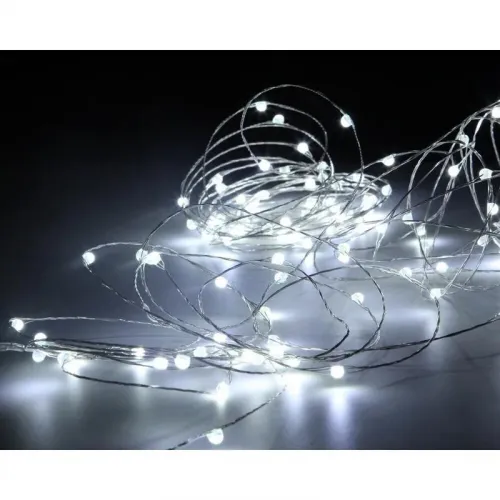 Гирлянда "Нить" LDMS120-CW 120 бел. ярких минисветодиодов 12м с контроллером уличная SHLights 4690601042965 фото 3