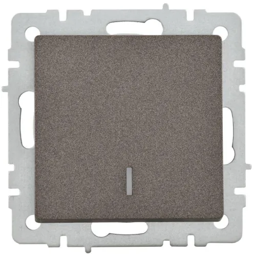 Выключатель 1-кл. СП BRITE ВС10-1-1-БрТБ 10А с индик. механизм бронза IEK BR-V10-1-10-K45 фото 2