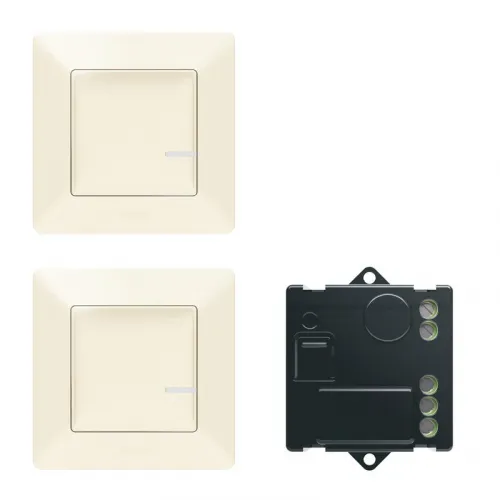 Пакет для управления освещением с 2-х мест Valena Life (микромодуль реле 300Вт 240В+2 умн. беспроводн. 1-кл. выкл.) сл. кость Netatmo 752250