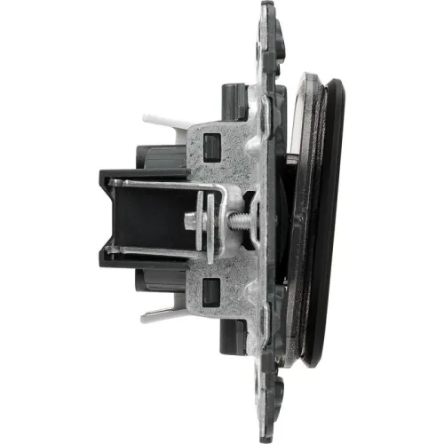 Переключатель 1-кл. СП Valena Allure 10А IP20 250В 10AX с лицев. панелью безвинтов. зажимы механизм антрацит Leg 752916 фото 3