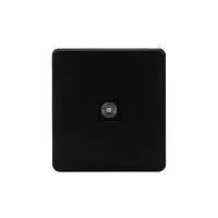 Розетка телевизионная TV СП ROUND MIELE оникс Kranz KR-78-0723-3