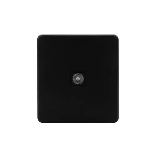 Розетка телевизионная TV СП ROUND MIELE оникс Kranz KR-78-0723-3