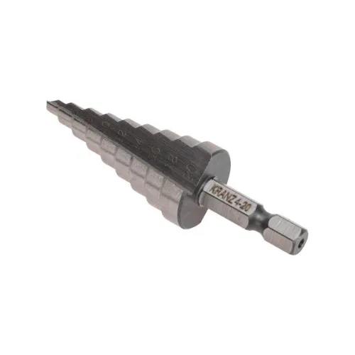 Сверло ступенчатое по металлу 4.0-20.0мм Kranz KR-12-6601 фото 4