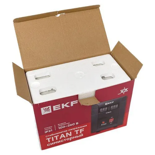 Стабилизатор напряжения электронный напольного исполнения TITAN -TF-1000 EKF stab-TF-1000 фото 3