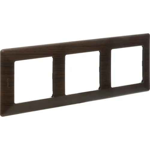 Рамка 3-м Valena Life универсальная темн. дерево Leg 754173 фото 2
