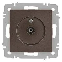 Розетка телевизионная одиночная TV СП Accent 6-301-08 IP20 бронза Intro Б0063616