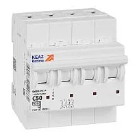 Выключатель автоматический модульный 4п C 50А OptiDin BM63-4C50-4.5-УХЛ3 КЭАЗ 326826