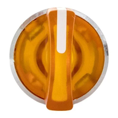 Механизм переключателя исполнительный ХB4 желт. на 3 положения возвратный без фиксации с подсветкой с короткой ручко IP65 EKF XB4BD3L-Y-65 фото 2